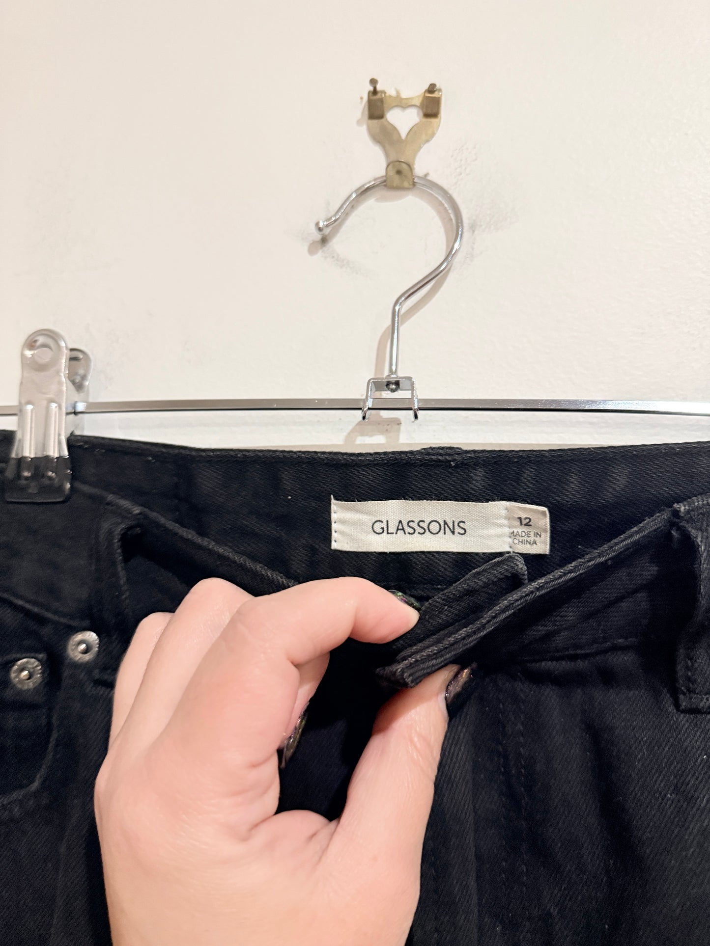 Glassons Distressed Wide-leg Jeans Size 12