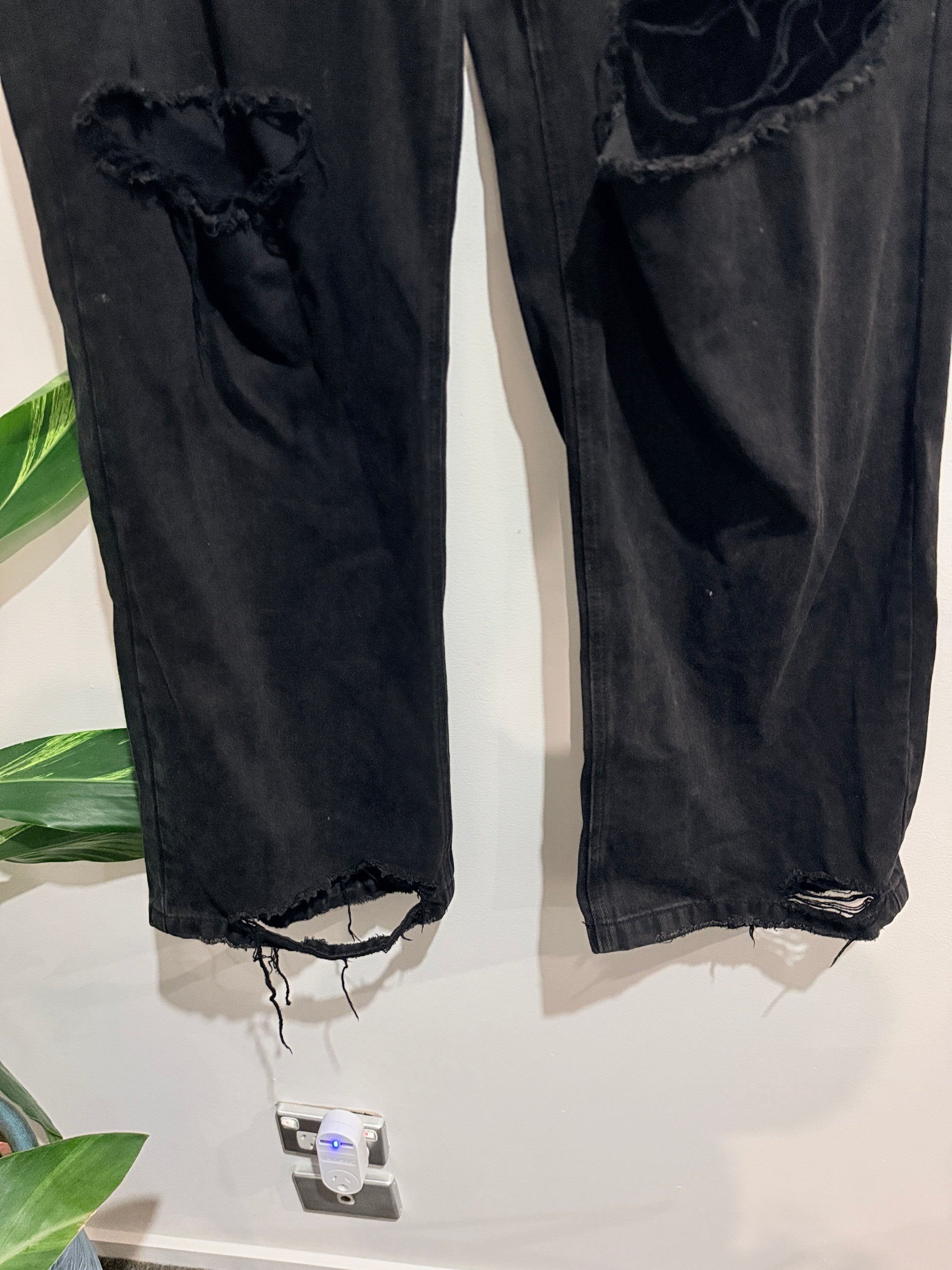 Glassons Distressed Wide-leg Jeans Size 12