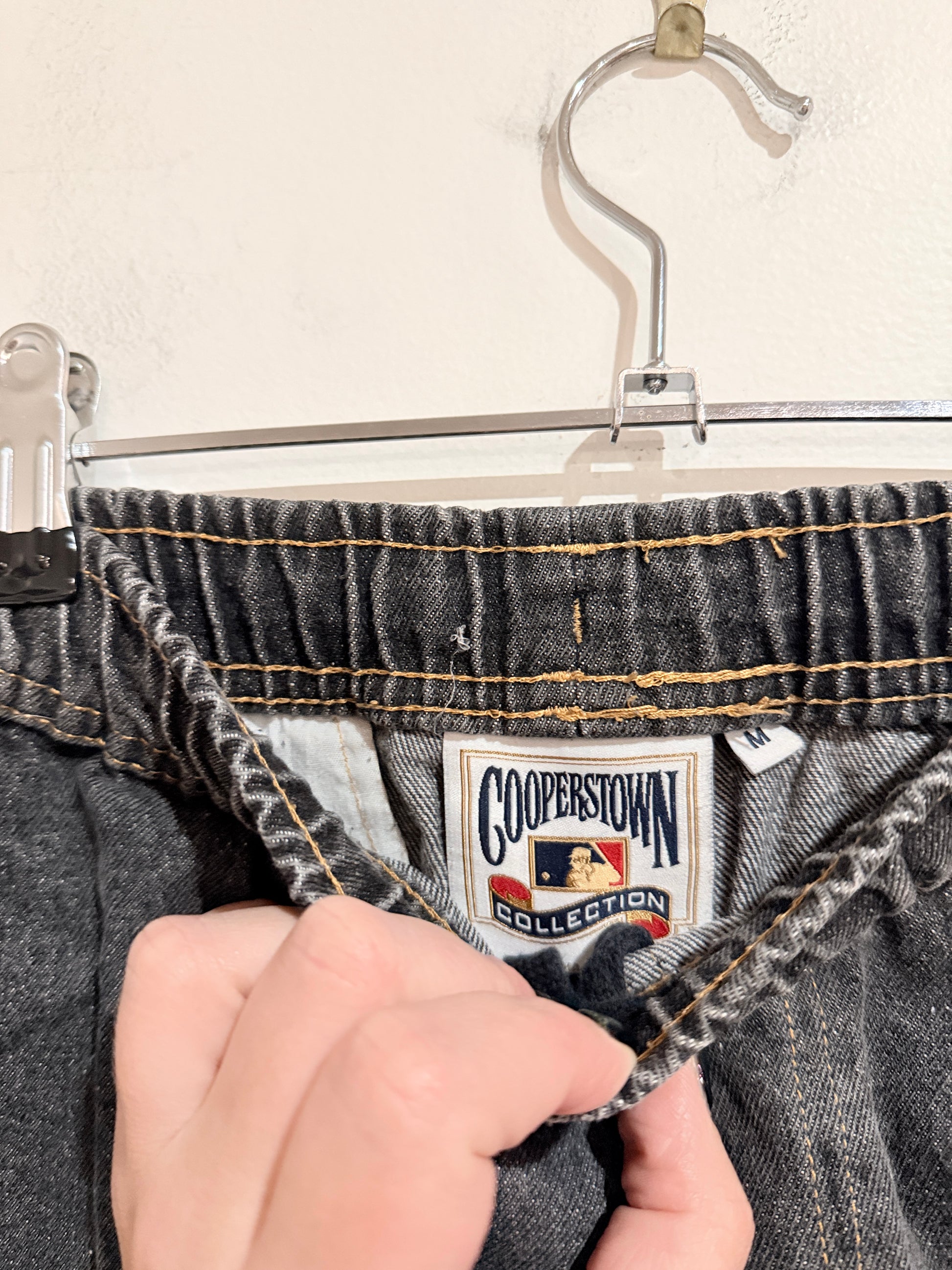 Gooperstown Dodgers Etched Denim Jeans Size M