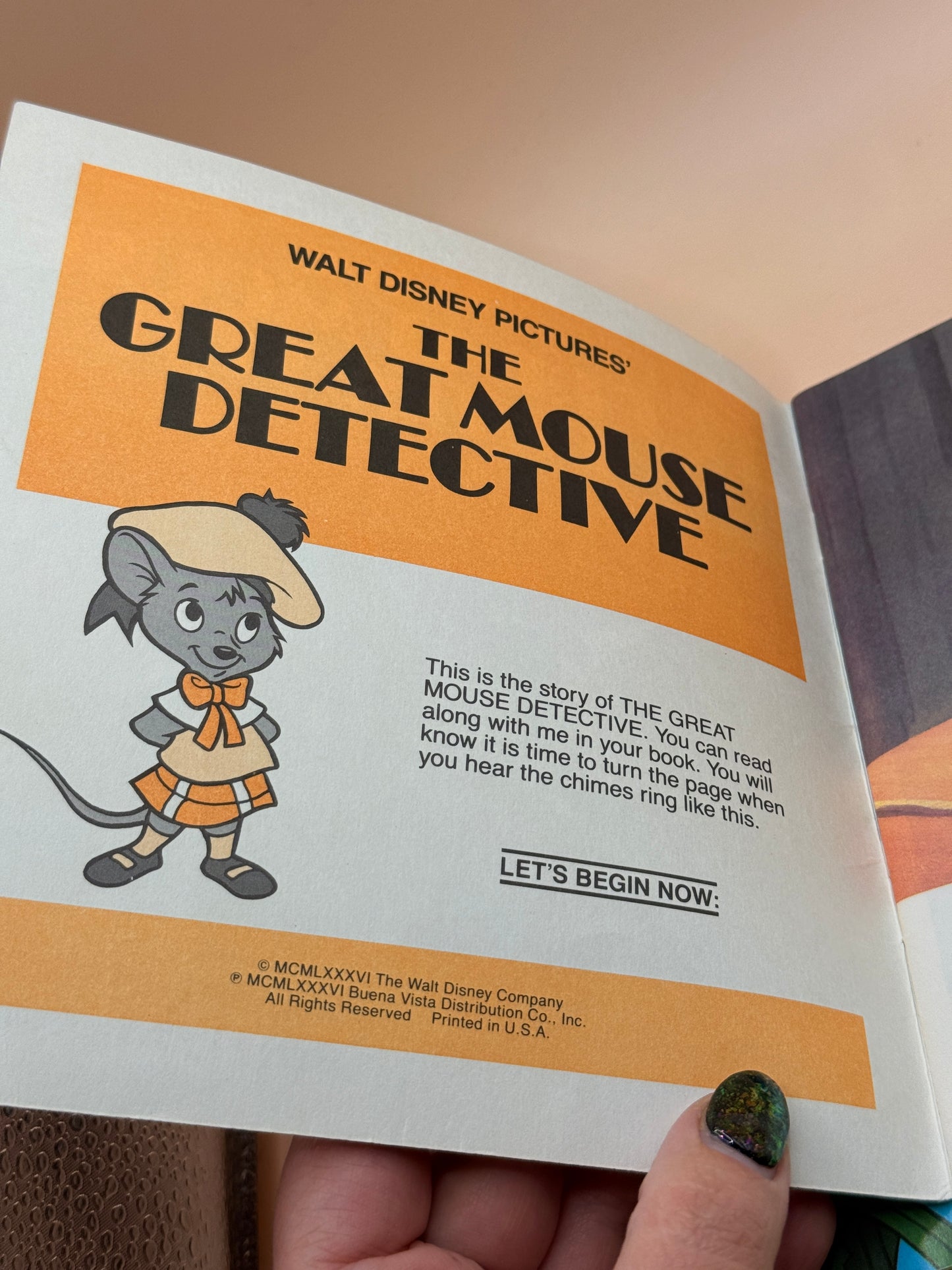 Vintage Disney Read-Along Book Set by Walt Disney Productions