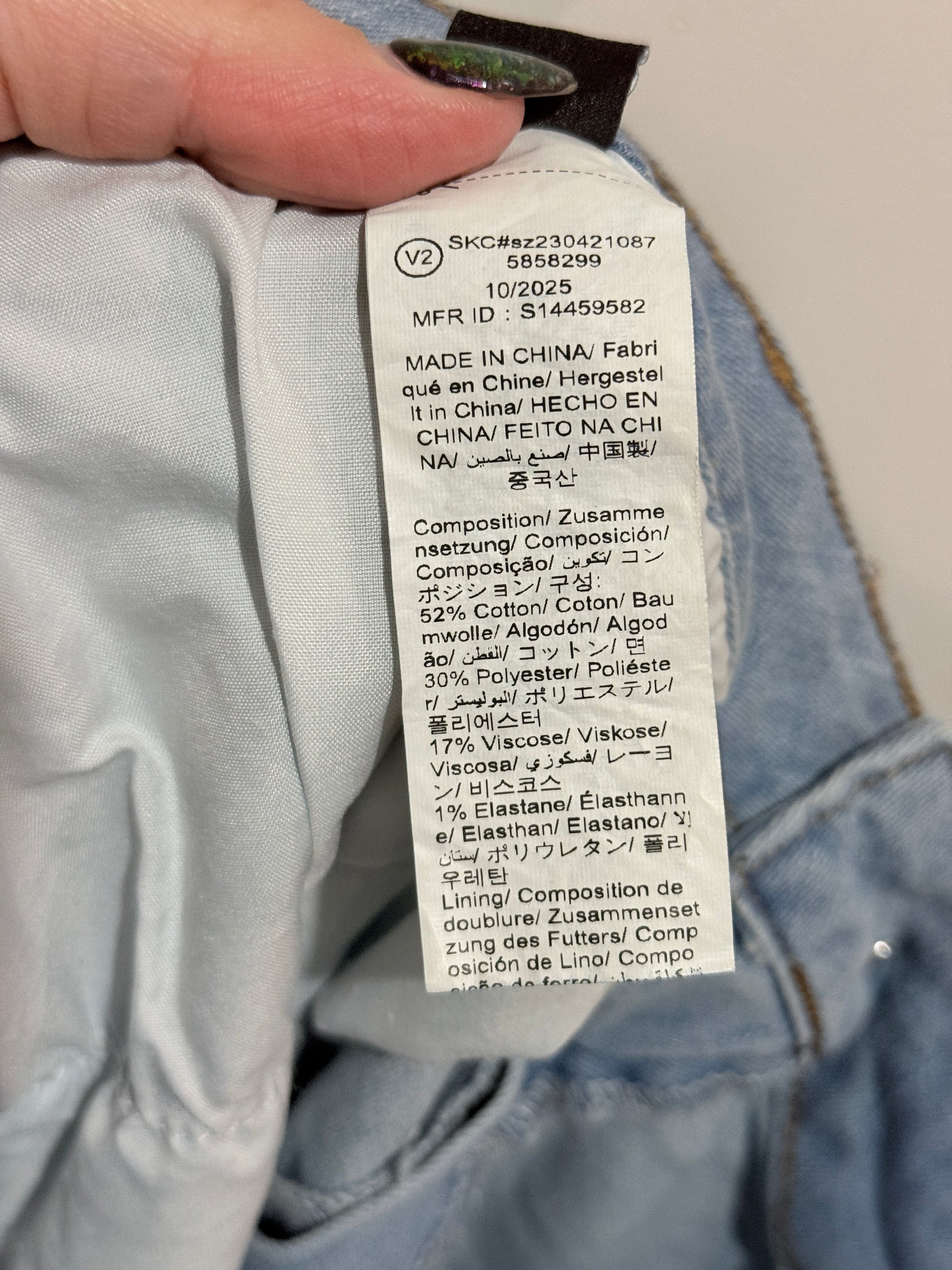 Brand Unknown High-waisted Denim Skirt Size 2XL | Waist: 88cm