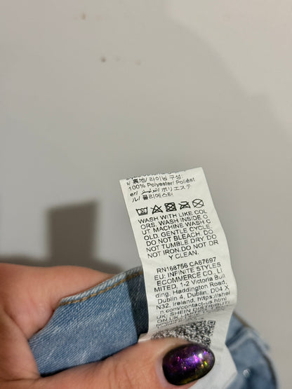 Brand Unknown High-waisted Denim Skirt Size 2XL | Waist: 88cm