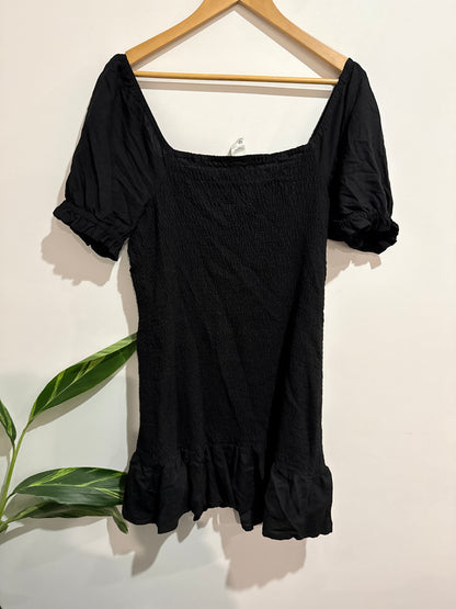 Anko Smocked Puff Sleeve Mini Dress Size 12
