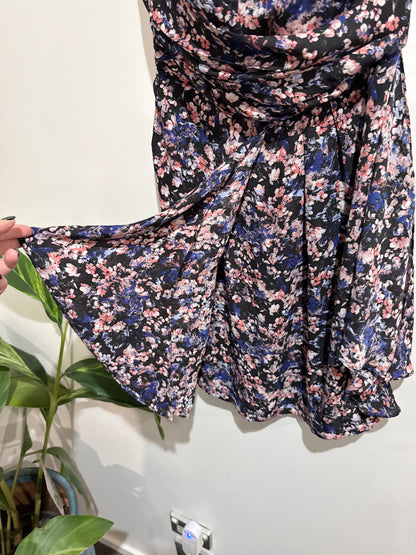 Max Floral Pattern Strapless Dress Size 6