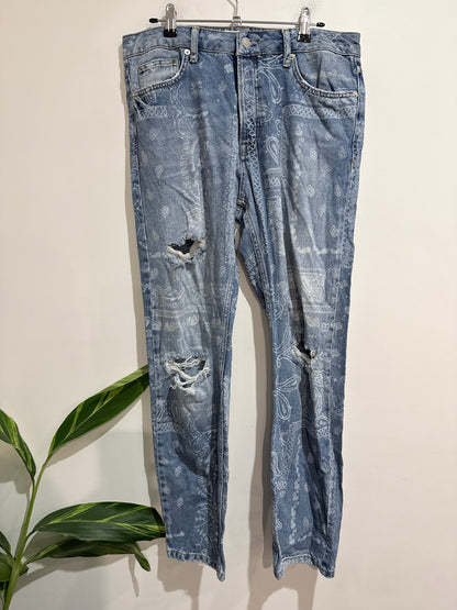 Topman Distressed Denim Jeans Size W34 | L32