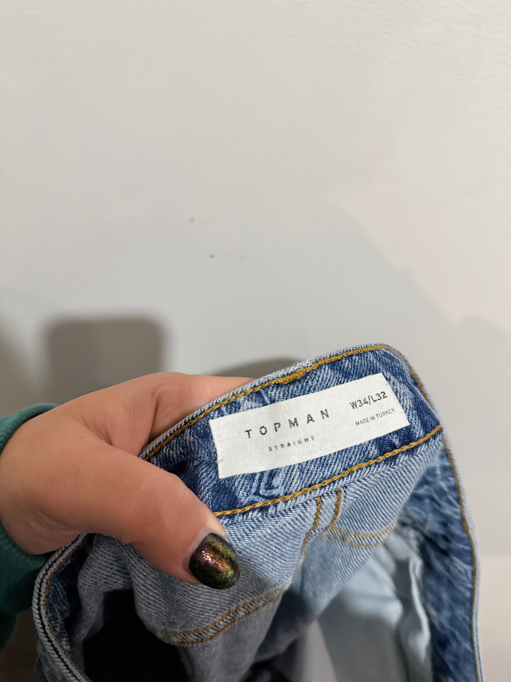 Topman Distressed Denim Jeans Size W34 | L32