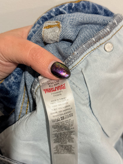 Topman Distressed Denim Jeans Size W34 | L32