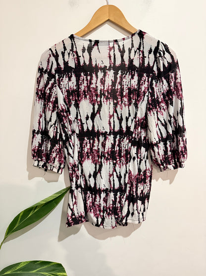 Joanna Morgan Reiss Orla Ikat Print Mini Dress Size M