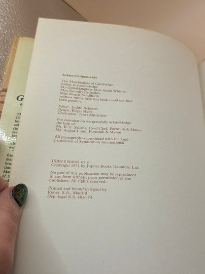 The Royal Blue & Gold Cook Book by The Marchioness of Cambridge