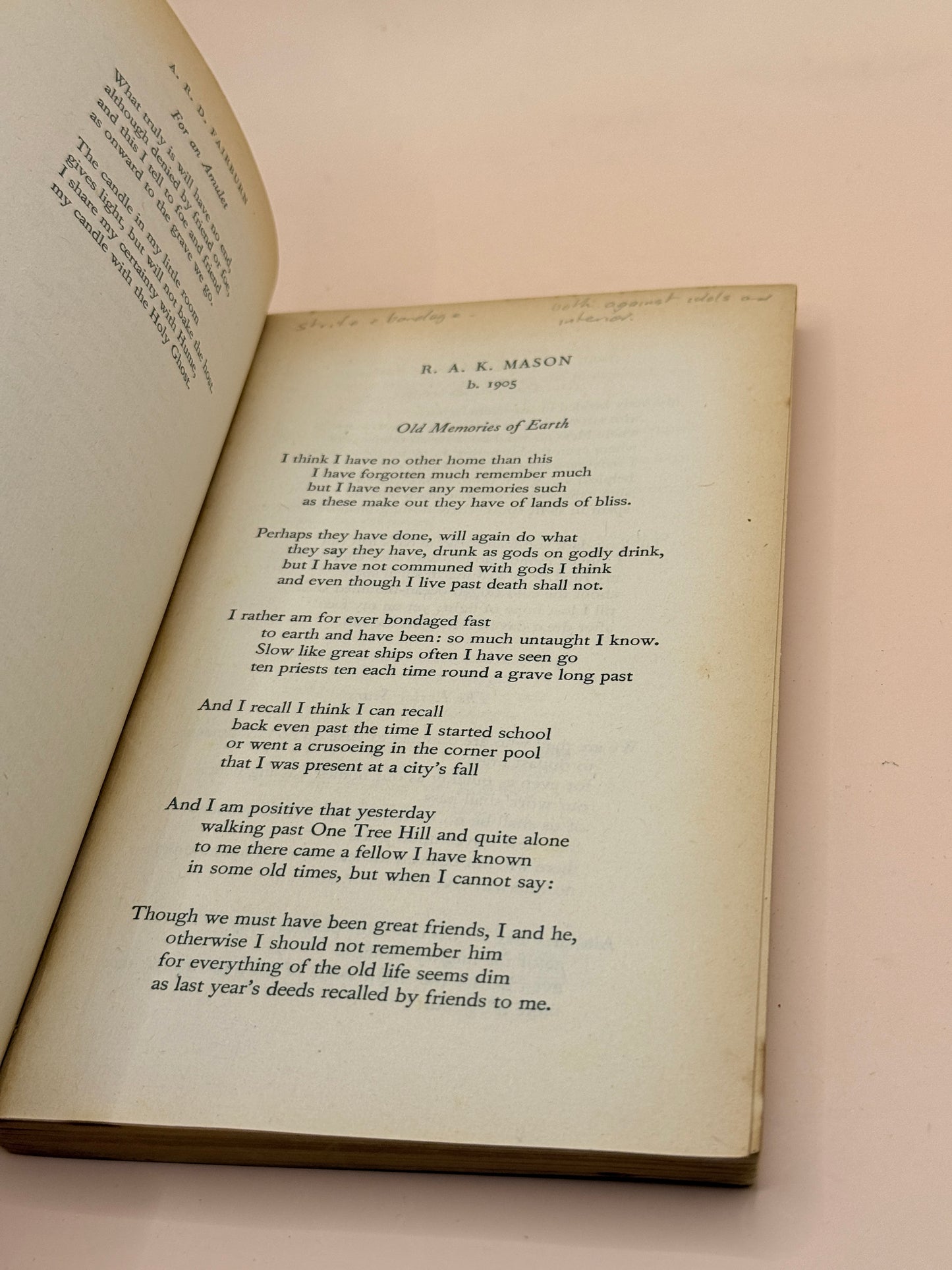 The Penguin Book of New Zealand Verse edited by Allen Curnow (1960)