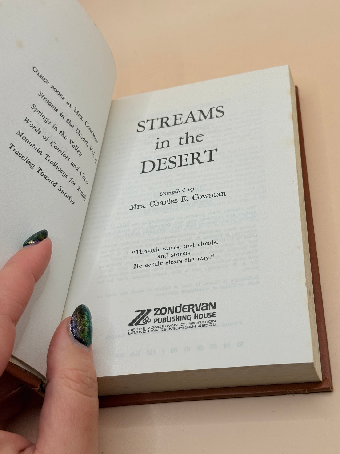 Streams in the Desert Volume One by Mrs. Charles E. Cowman 1965