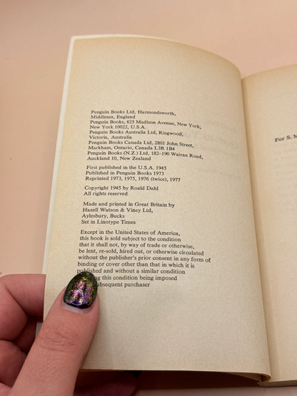 Over to You by Roald Dahl