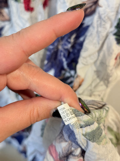 Floral Print Dress Size U/Arm to U/Arm 49cm