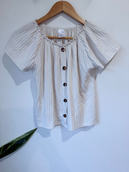 Miss Mango Off-the-shoulder Top Size 14