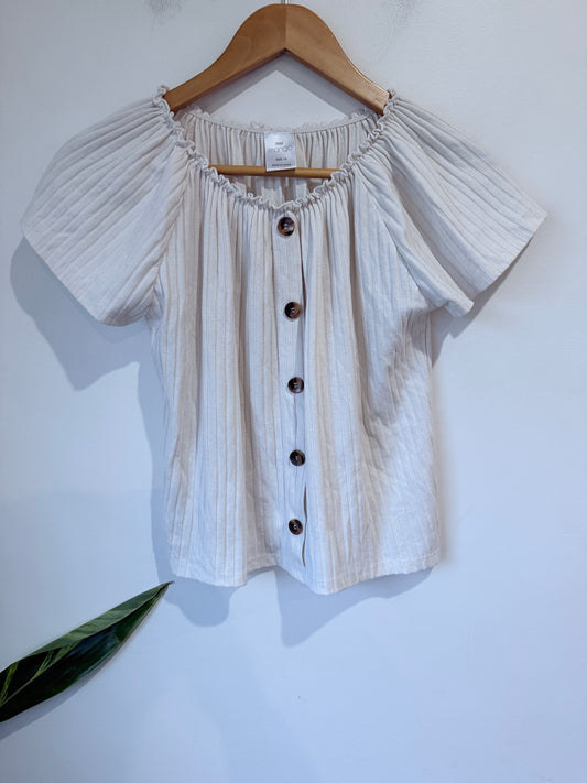 Miss Mango Off-the-shoulder Top Size 14