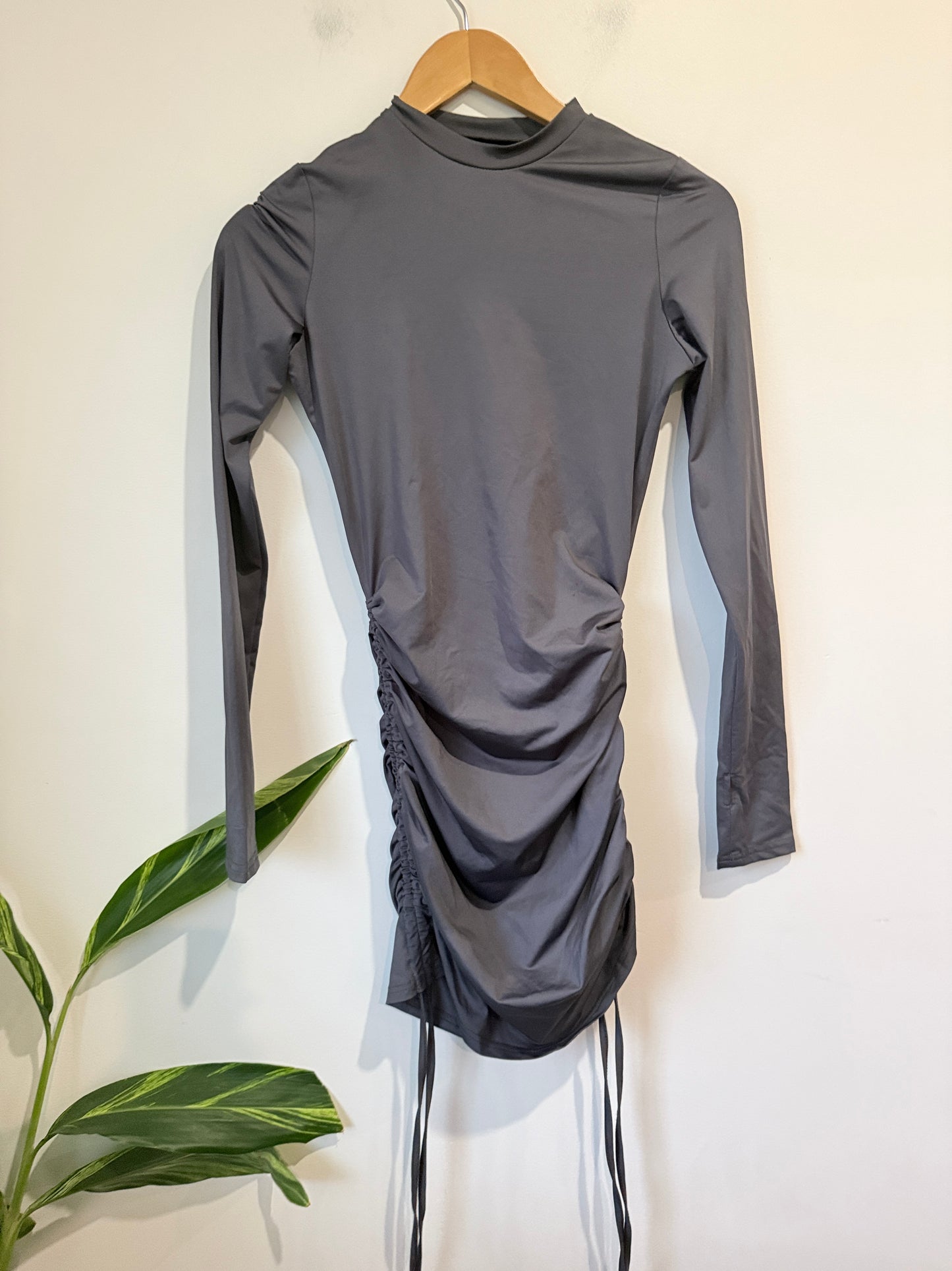 Ruched Drawstring Dress Size S | U/Arm to U/Arm 40cm