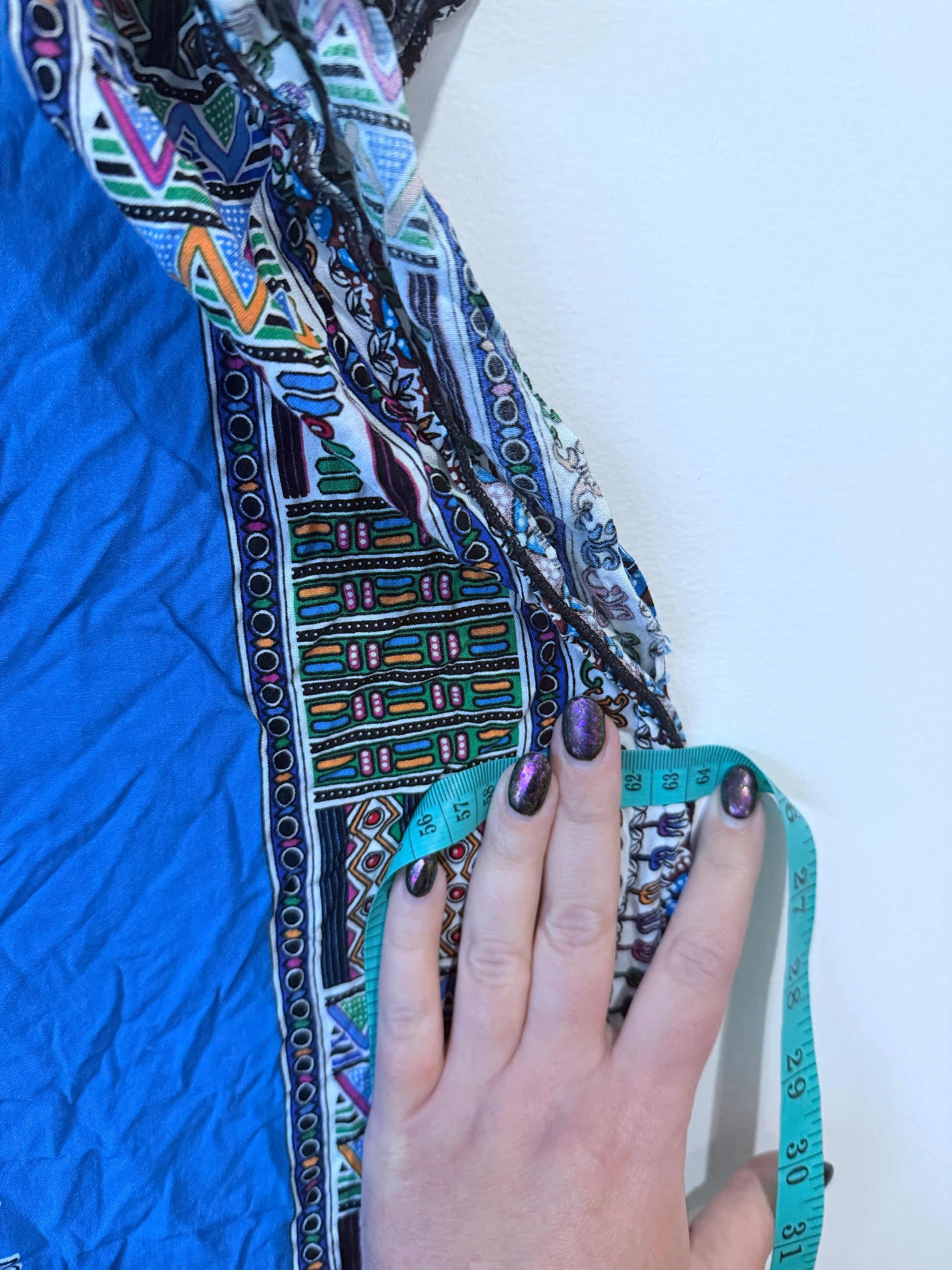 Yaduoer Dashiki-style Kaftan Mini Dress Size U/Arm to U/Arm 64cm