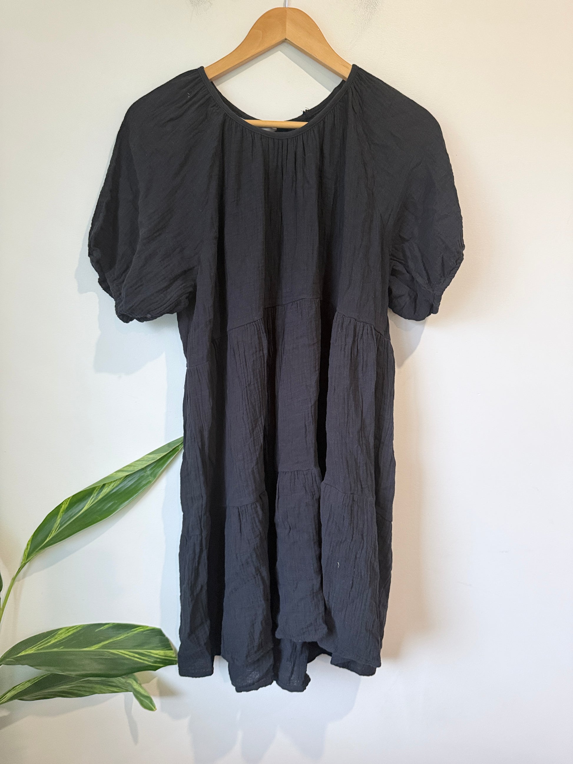 Spirit Puff Sleeves Mini Dress Size 14