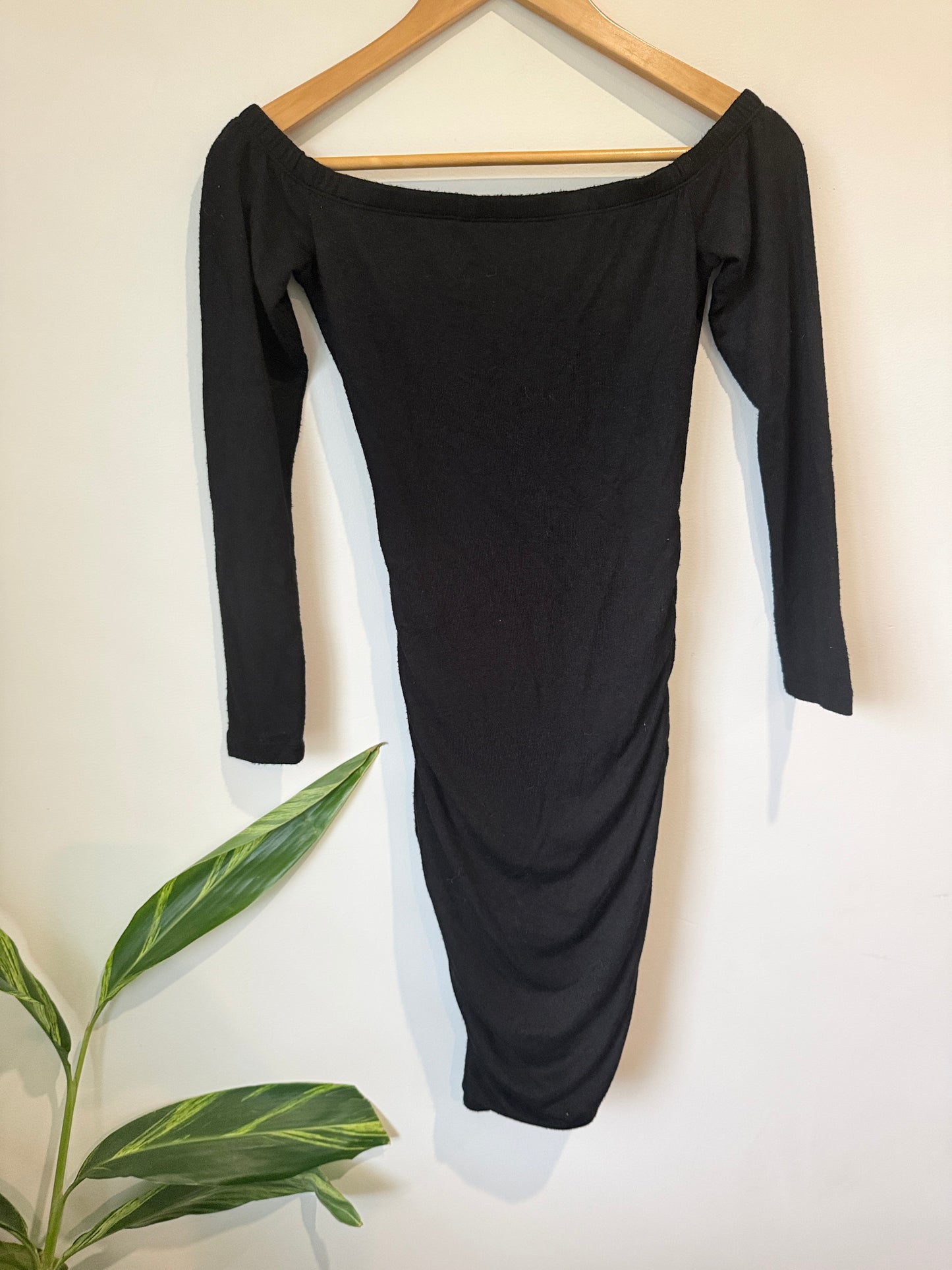 Bardot Off-the-shoulder Ruched Bodycon Dress Size 34