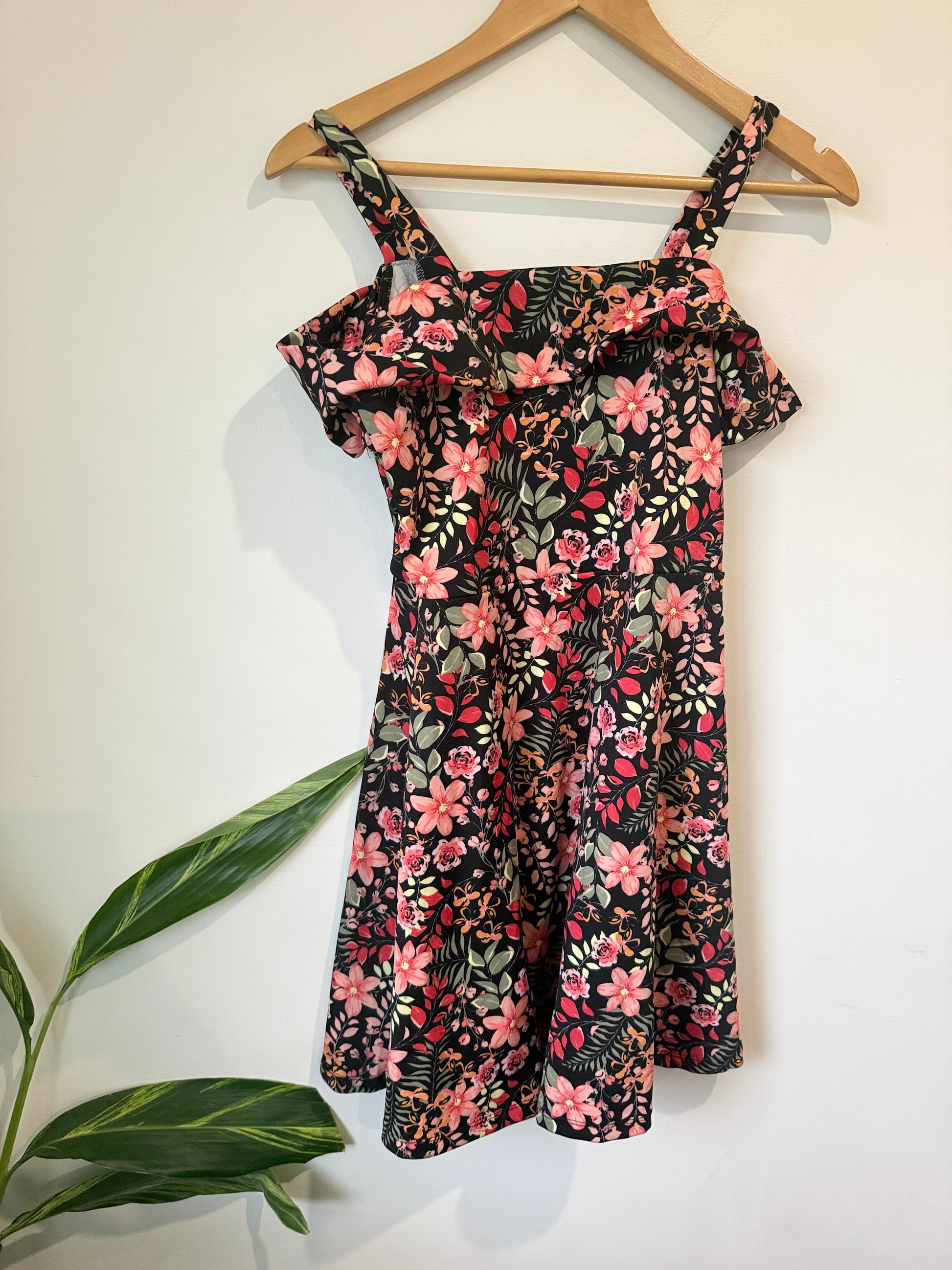 Floral Print A-line Dress Size 12