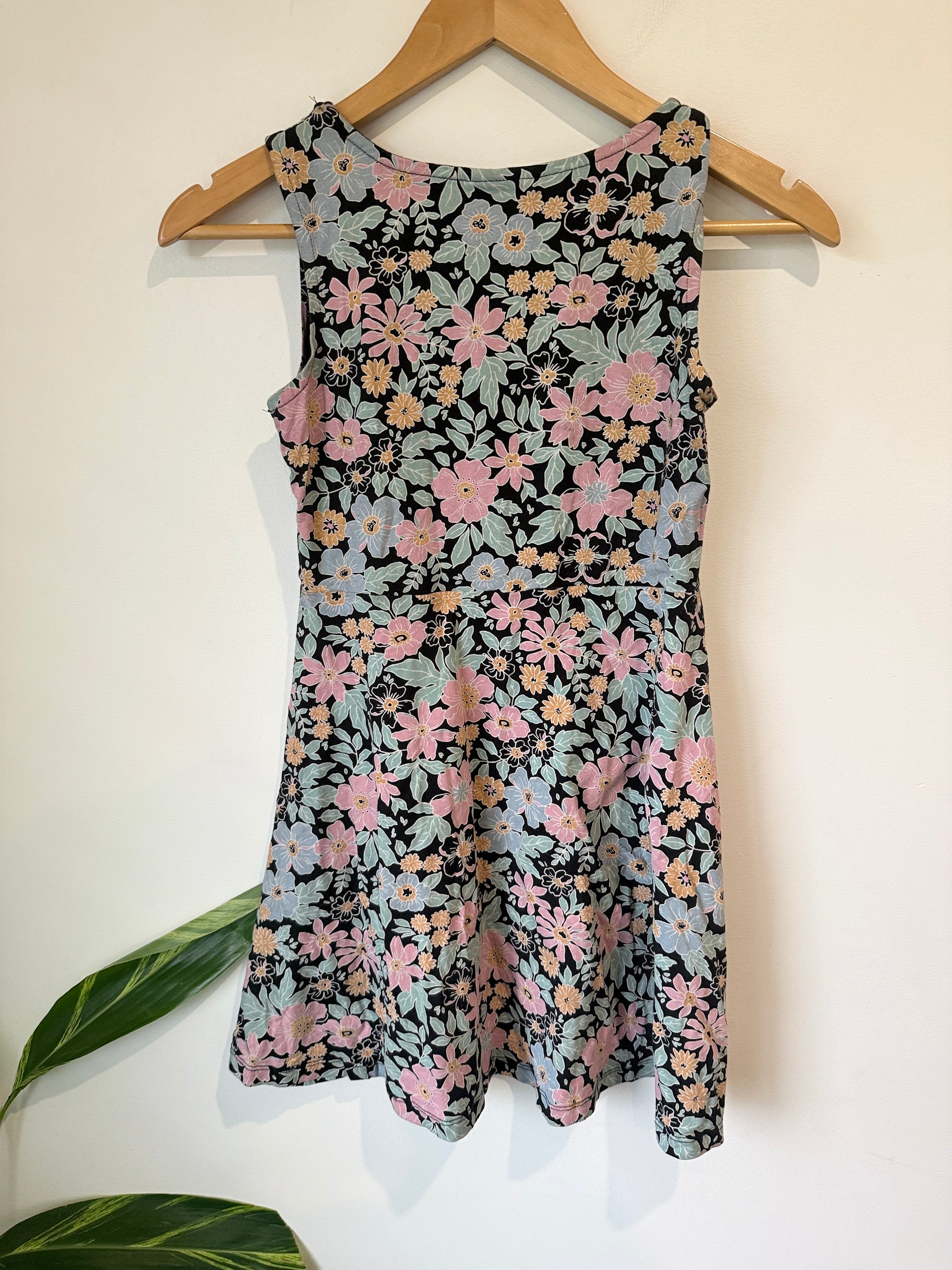 Miss Mango Floral Print Sleeveless Dress Size 12
