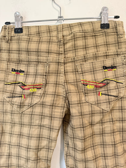 Brand Unknown Plaid Trousers Size Waist: 66cm