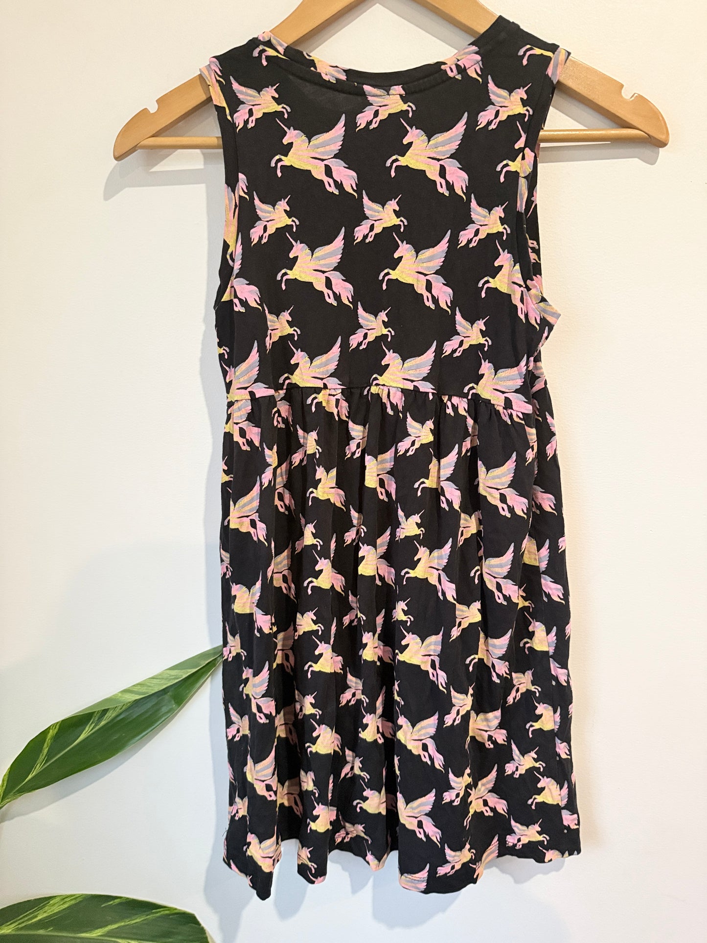 Miss Mango Unicorn-print Sleeveless Dress Size 12
