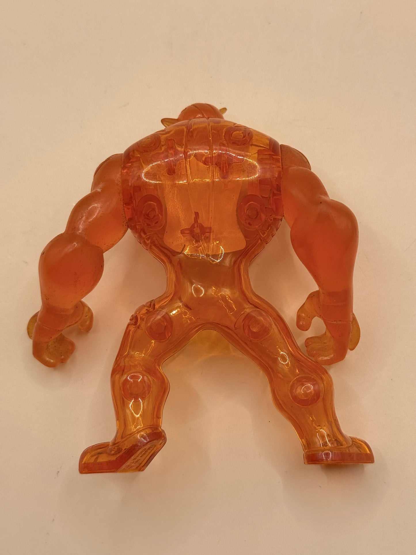 Bandai 2006 Ben 10 Heatblast Clear Orange Action Figure by Cartoon Network