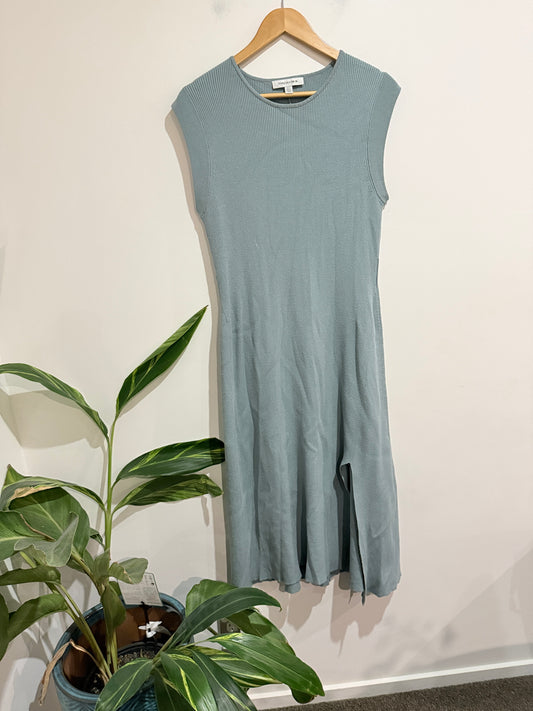 Forever New Sleeveless Ribbed Knit Maxi Dress Size 16