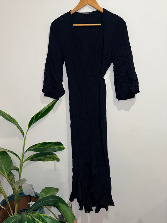 Fate+becker Longsleeve Wrap Dress Size 8