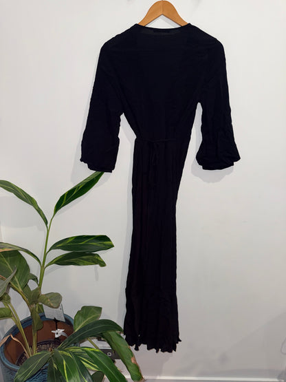 Fate+becker Longsleeve Wrap Dress Size 8