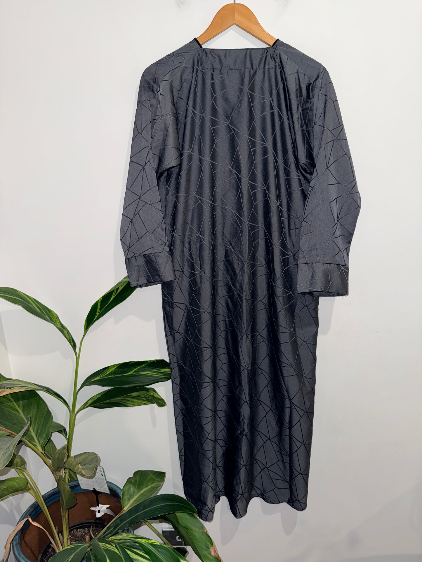 Jacquard Abaya Dress Size S | U/Arm to U/Arm 57cm