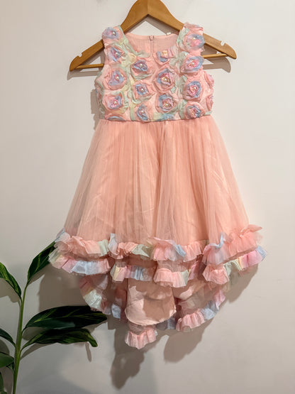 Kids Fit And Flare Dress Size 120 | L-77cm | W-34cm