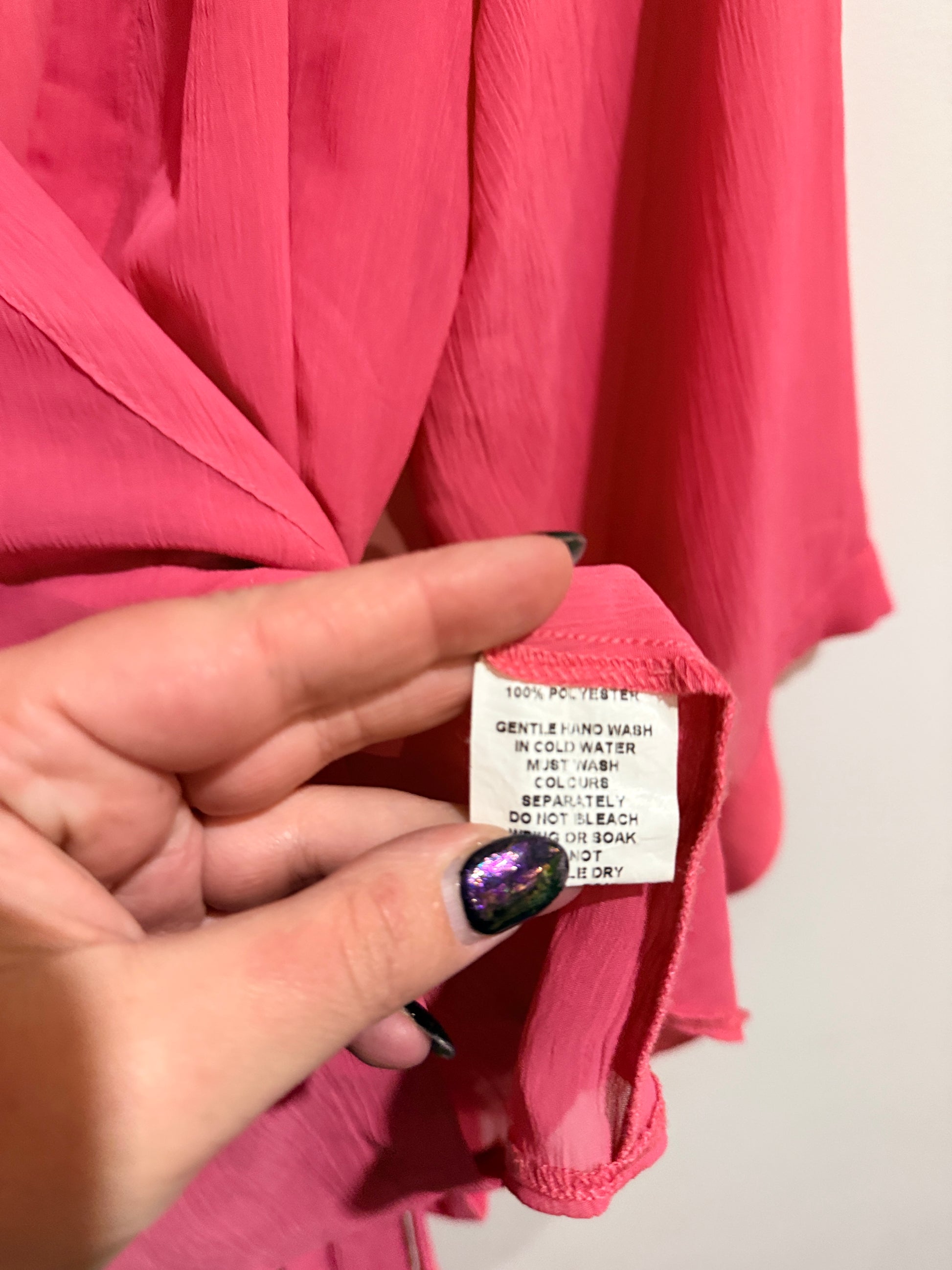 Brand Unknown Embroidered Wrap Kimono Top Size U/Arm to U/Arm 49cm