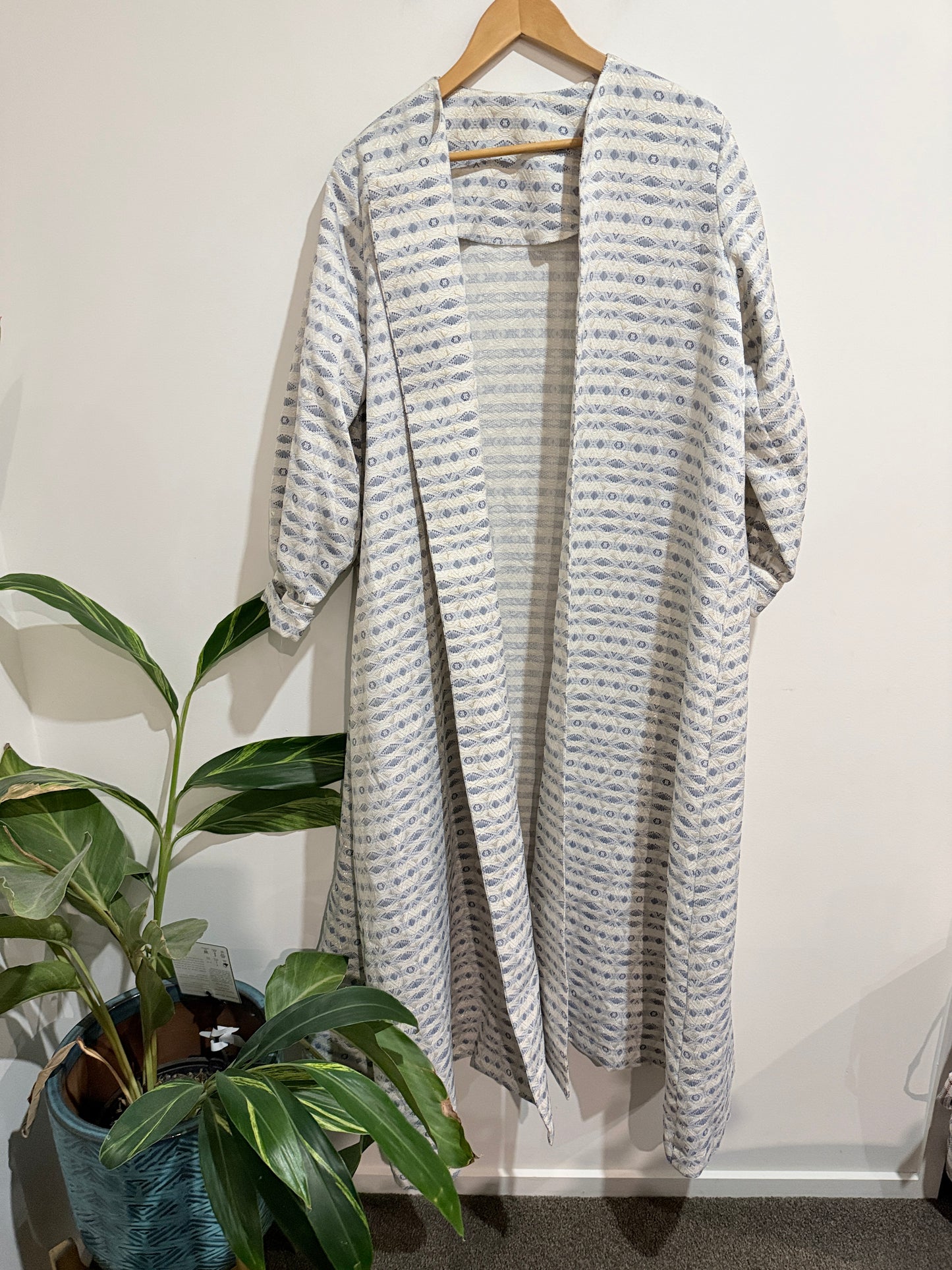 Brand Unknown Open-front Knit Cardigan Duster