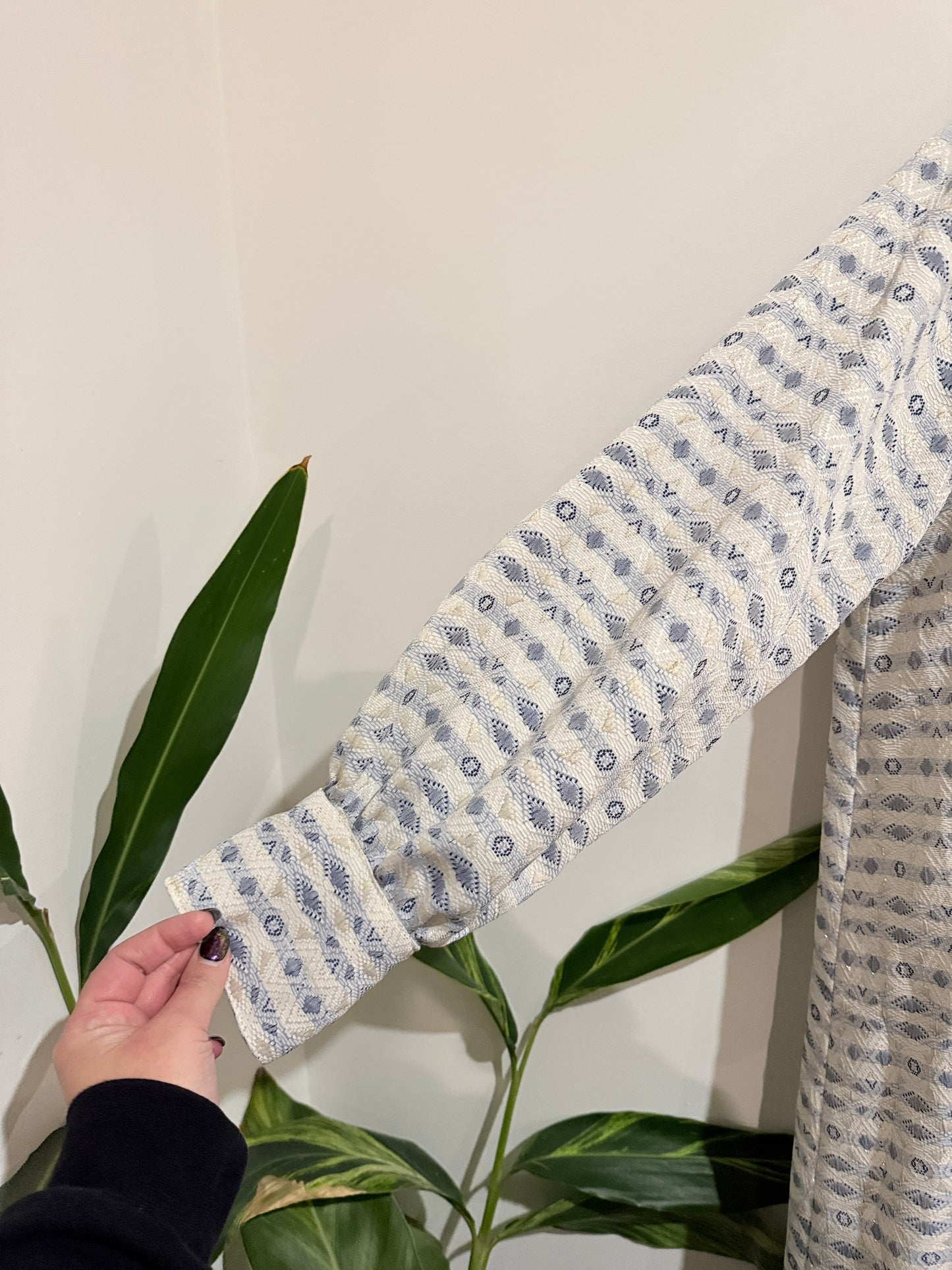 Brand Unknown Open-front Knit Cardigan Duster