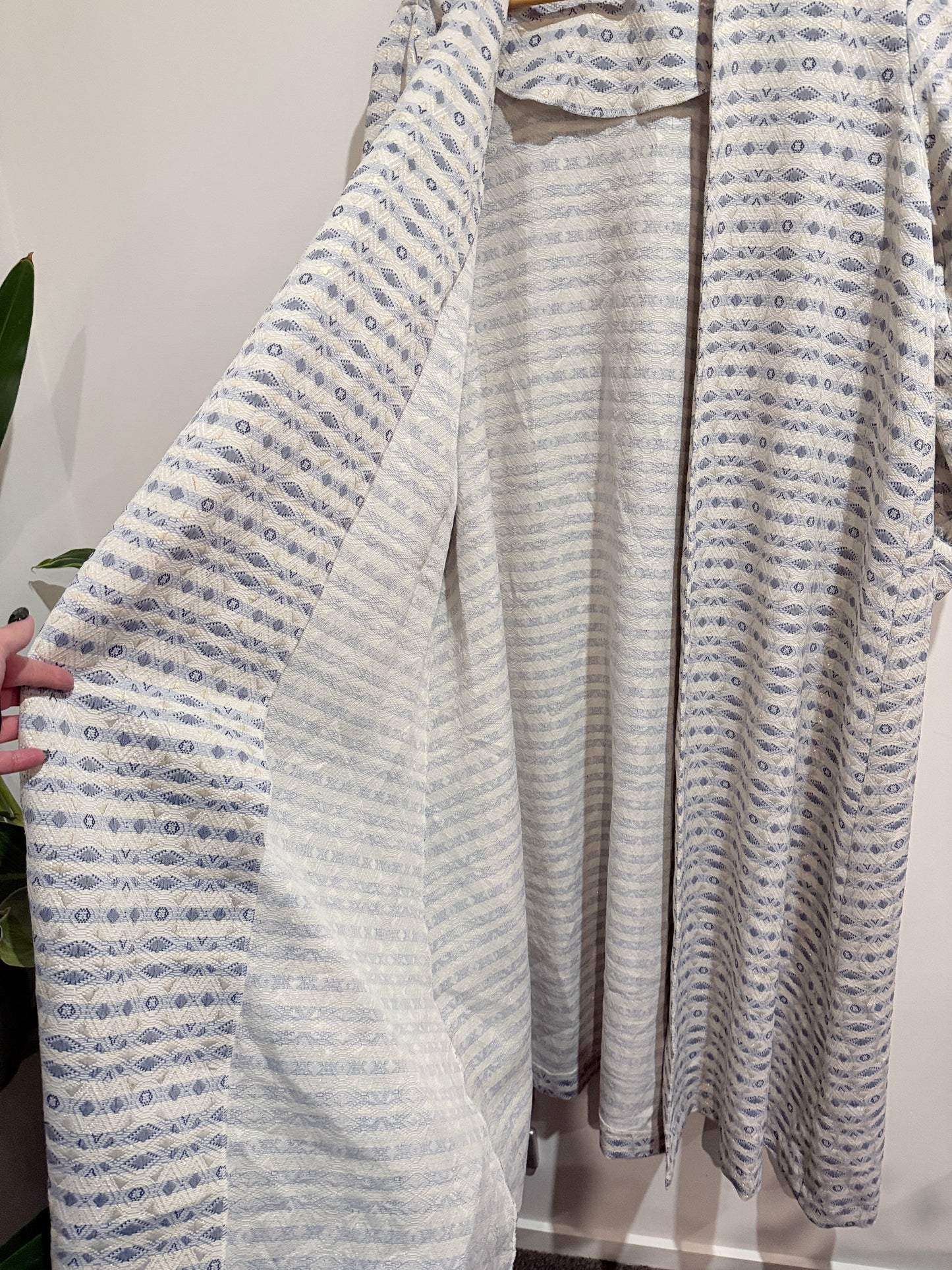 Brand Unknown Open-front Knit Cardigan Duster