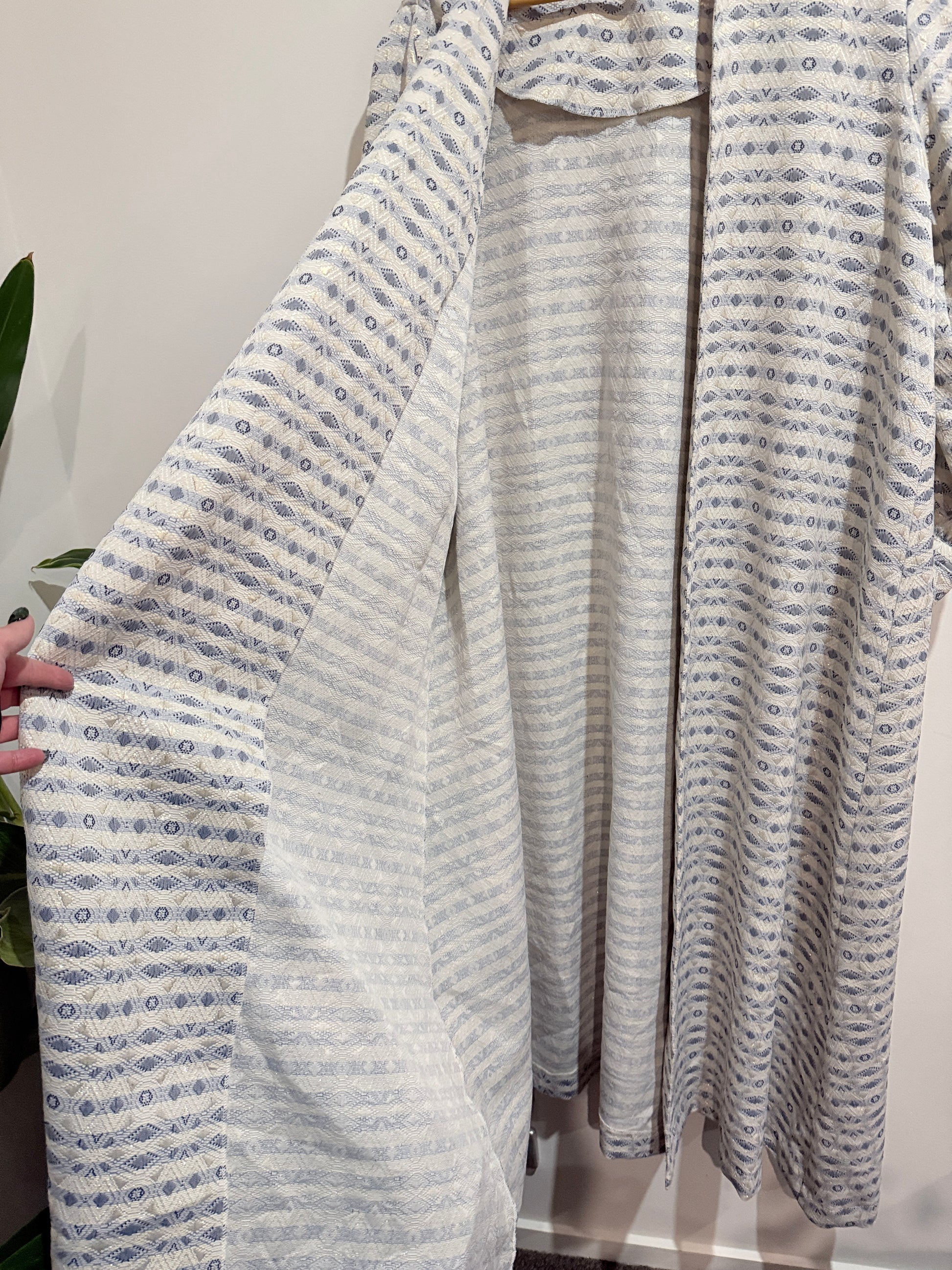 Brand Unknown Open-front Knit Cardigan Duster