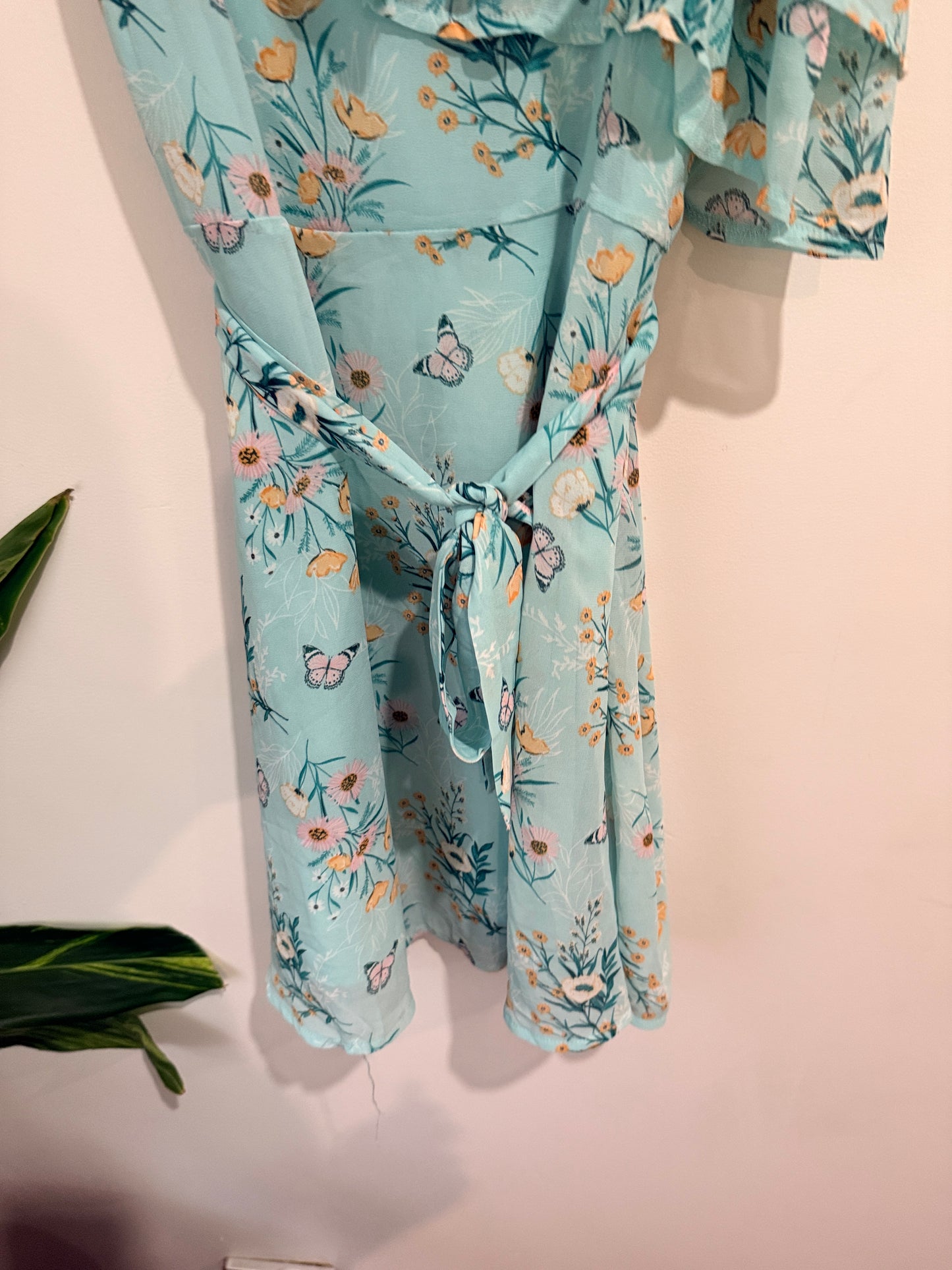 Floral Print One-shoulder Dress Size Suite age 12