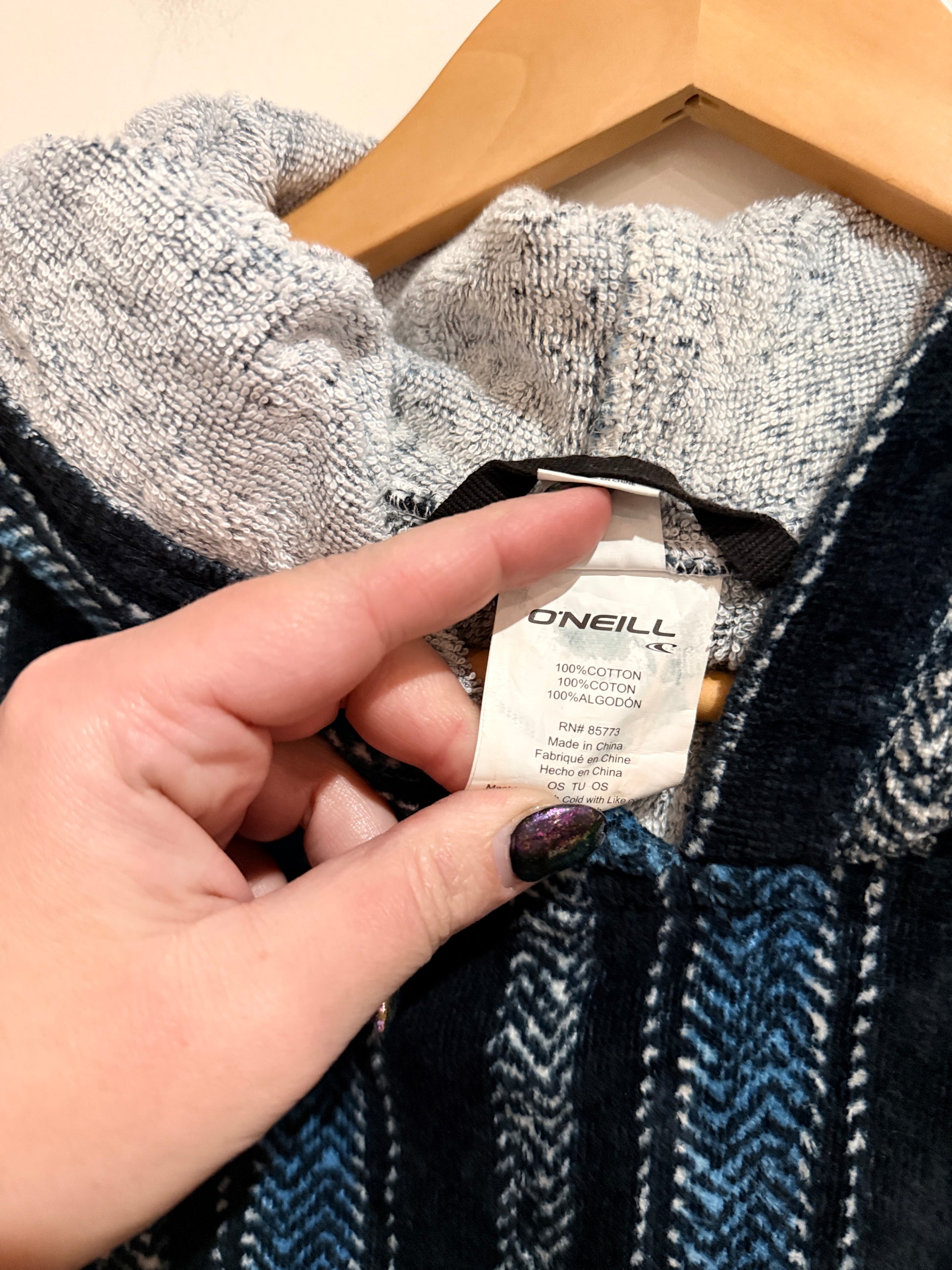 O'neill Striped Change Towel Size EU One Size | U/Arm to U/Arm 82cm
