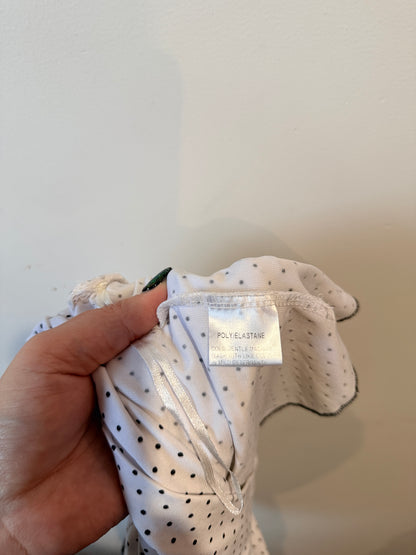 CKM Polka Dot Tiered Mini Skirt Size M