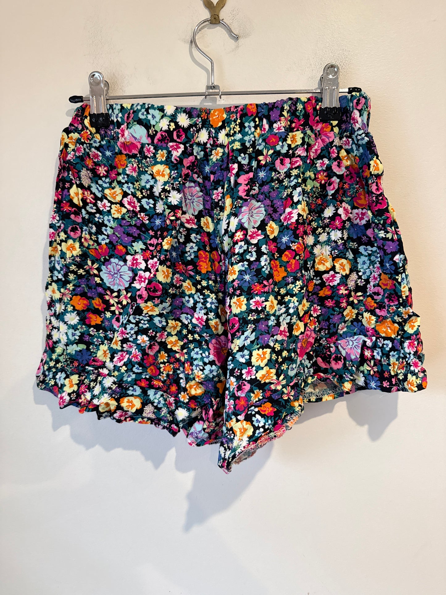 Miss Mango Floral Print Mini Skirt Size 14