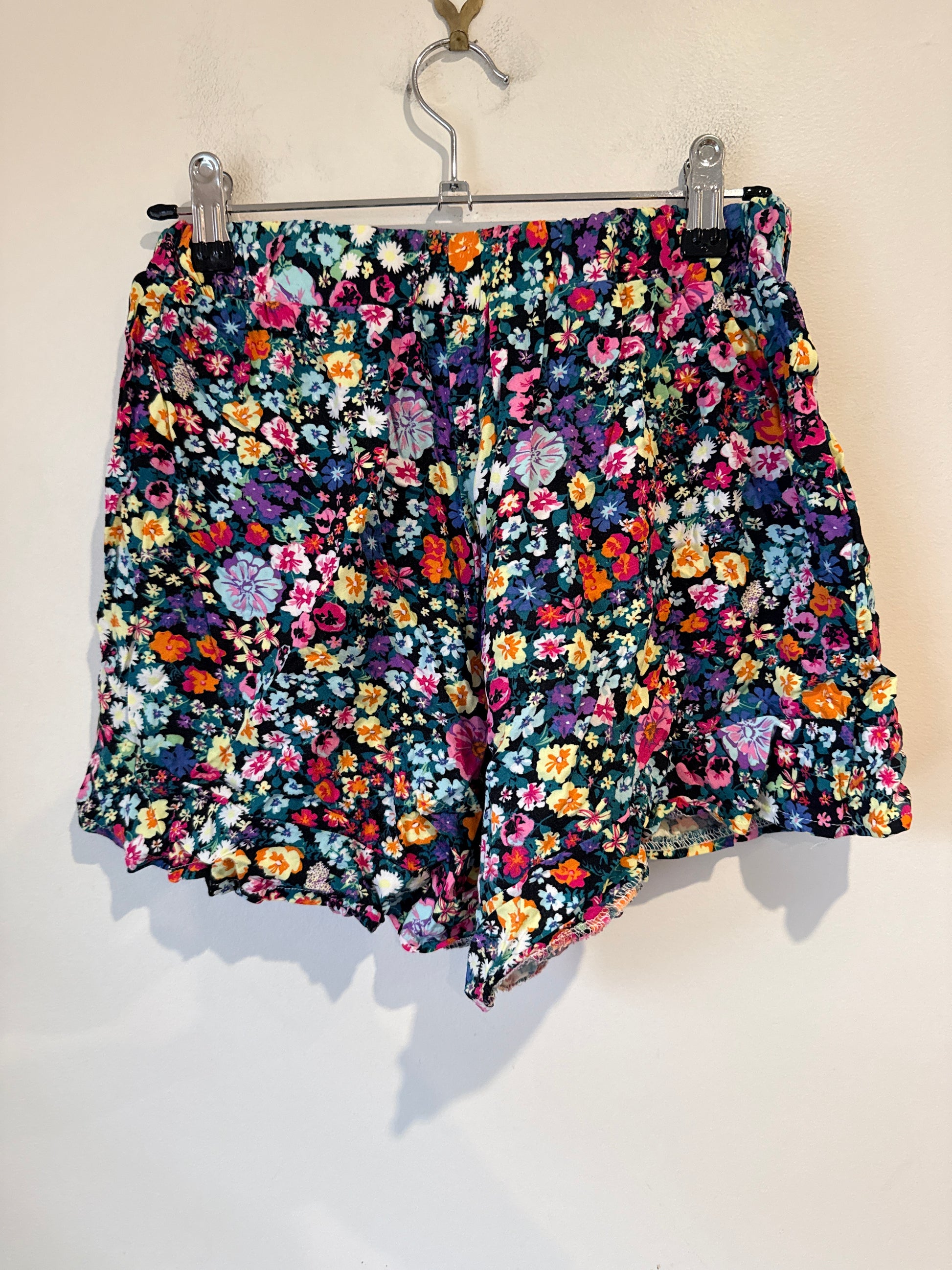 Miss Mango Floral Print Mini Skirt Size 14