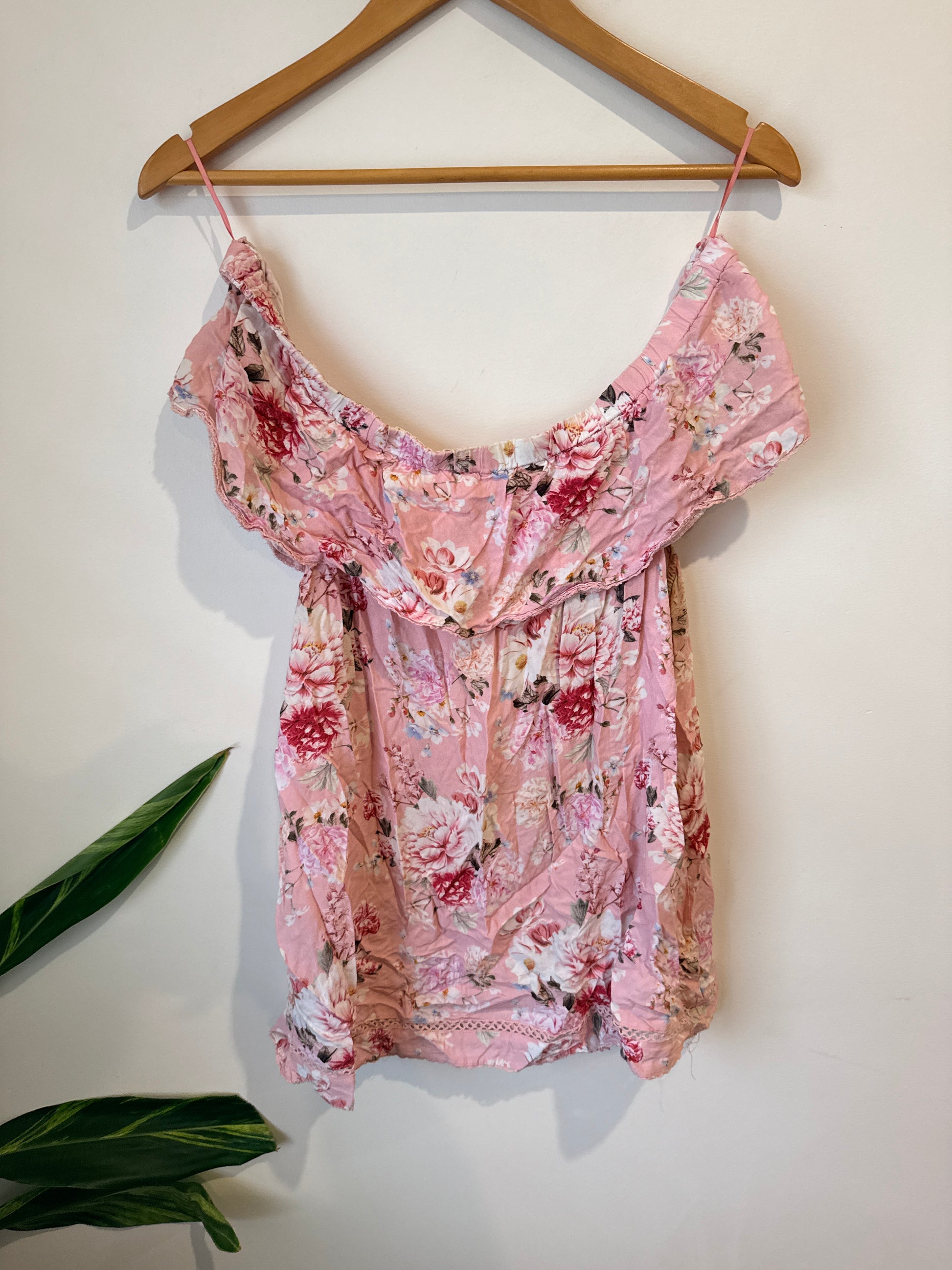 Just Jeans Flounce-trimmed Strappy Dress Size 14