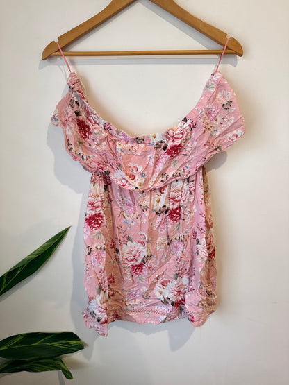 Just Jeans Flounce-trimmed Strappy Dress Size 14