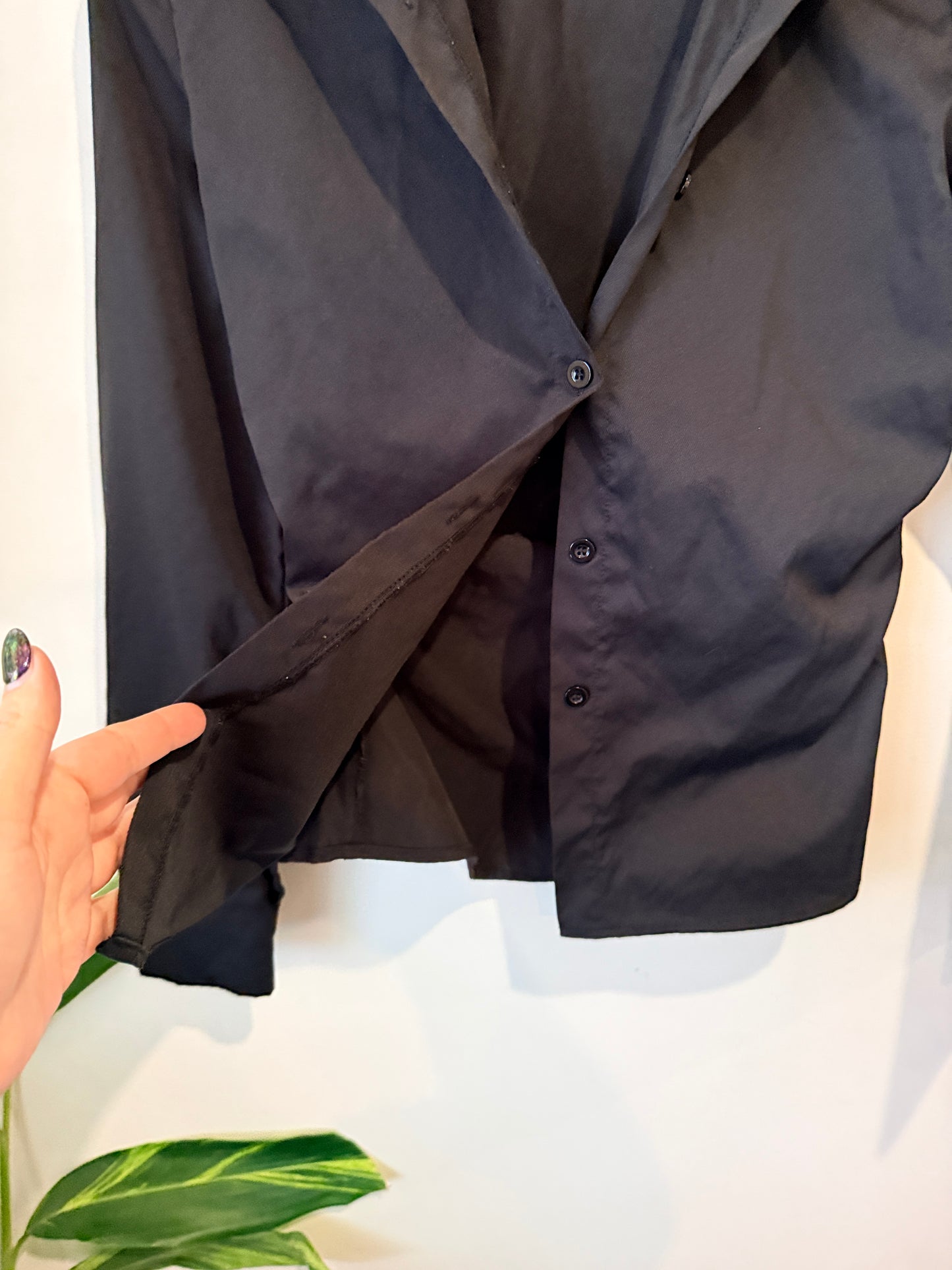 Shein Long-sleeve Button-down Shirt Size XS