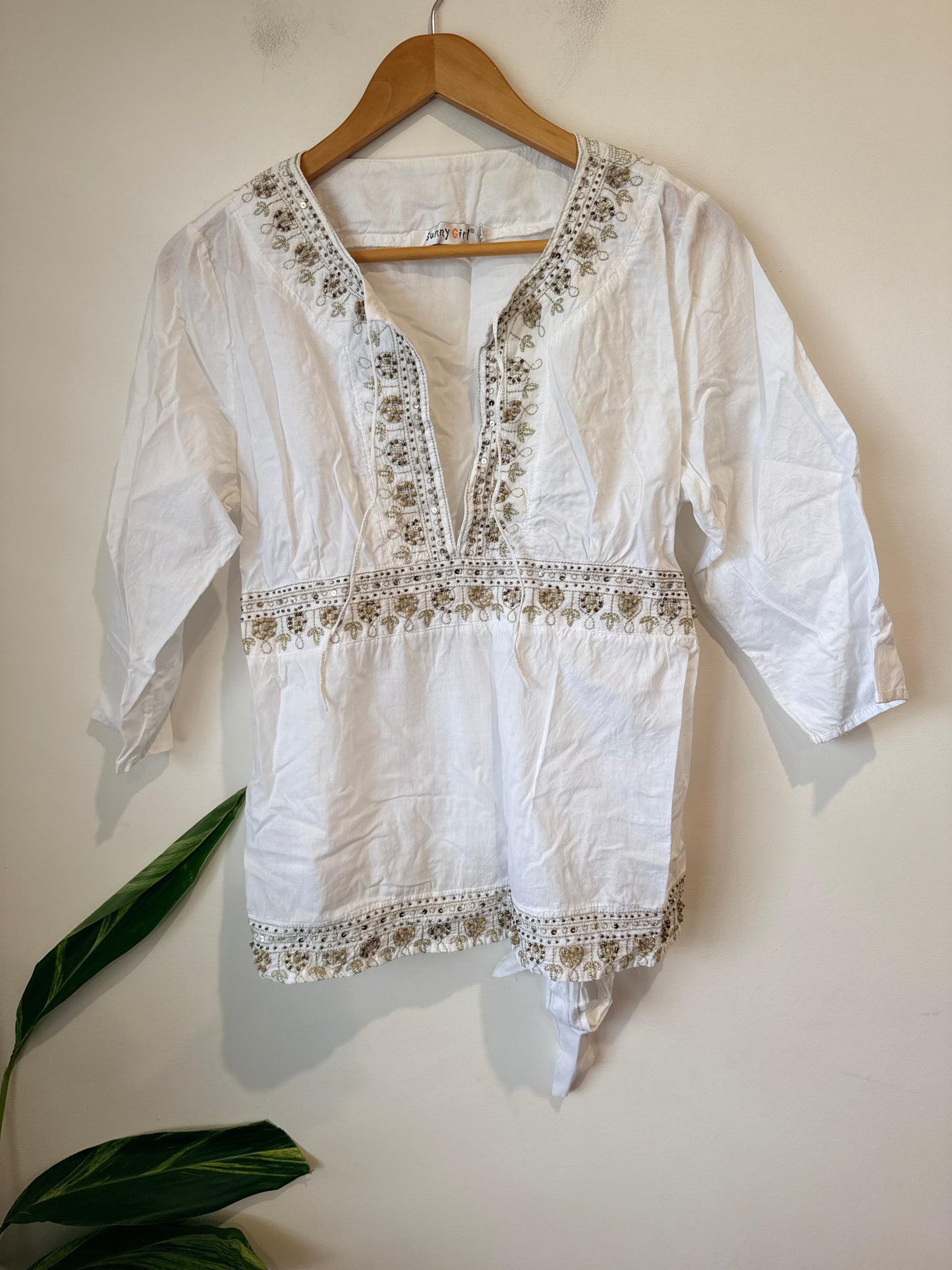 Sunny Girl Bohemian-style Tunic Top Size 12