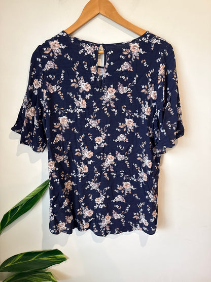 Just Jeans Floral Top Size 14