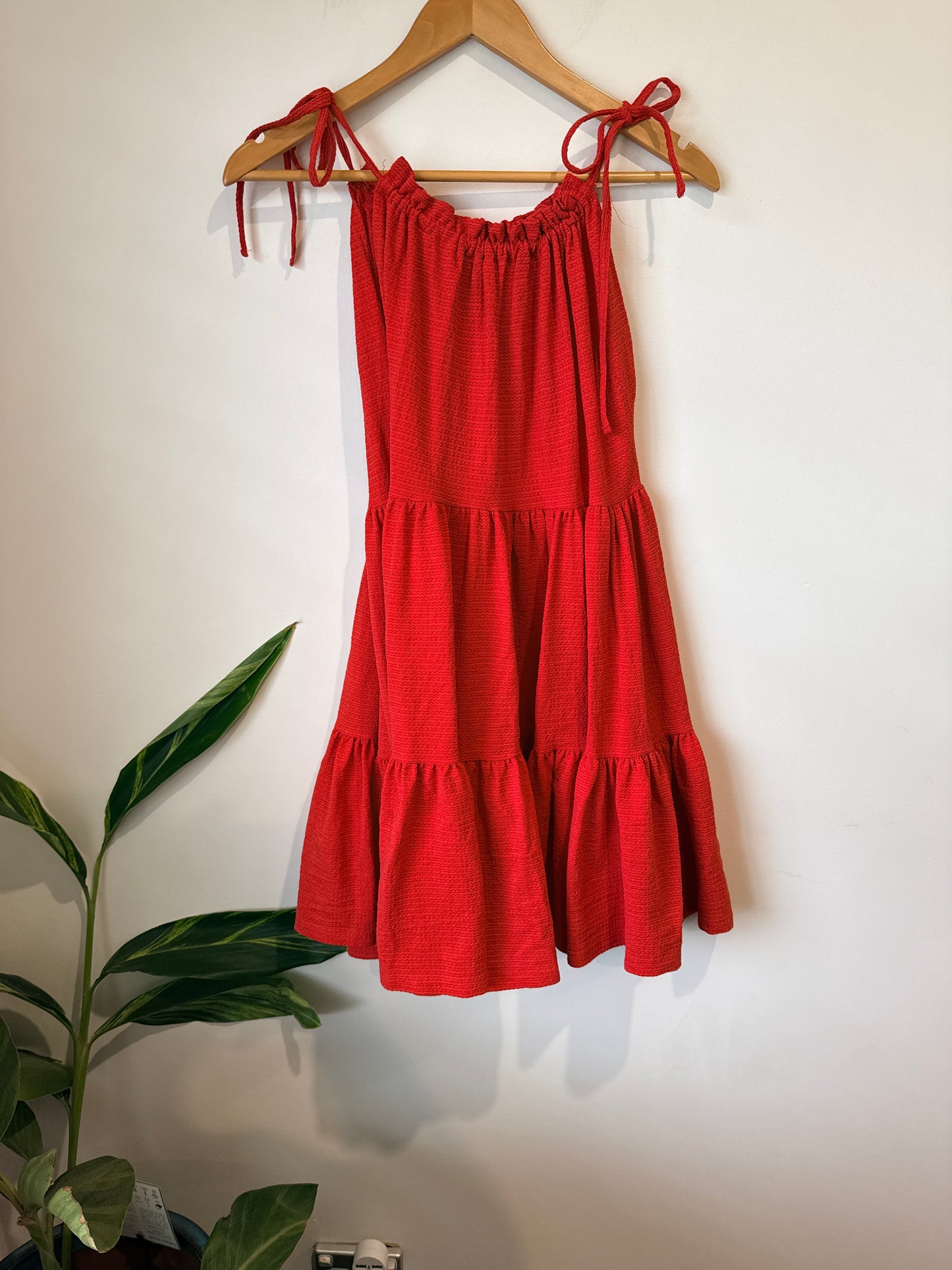H & M Tie-strap Summer Sundress Size S
