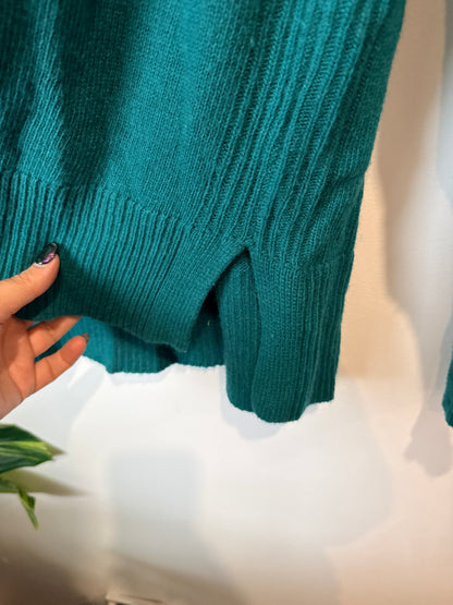 Capture Ribbed Knit Cardigan Size M